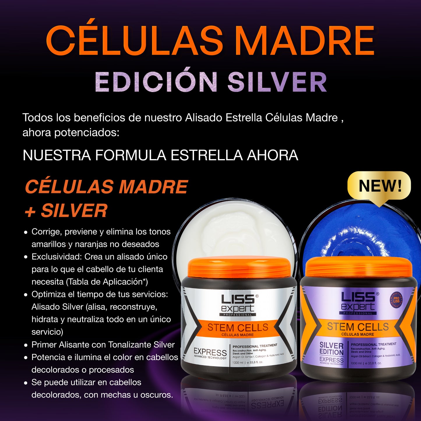 Alisado Células Madre Silver 1000 ML