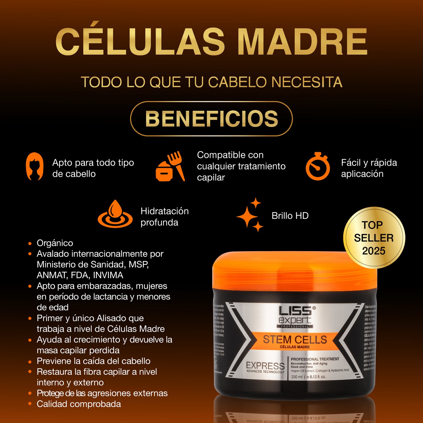 Alisado Células Madre + Alisado Células Madre Edición Silver